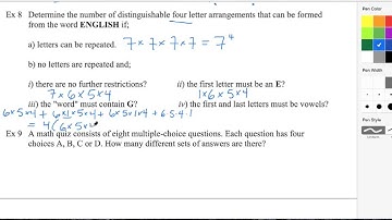 09.02 Example 8 - Different 4 letter arrangements of ENGLISH