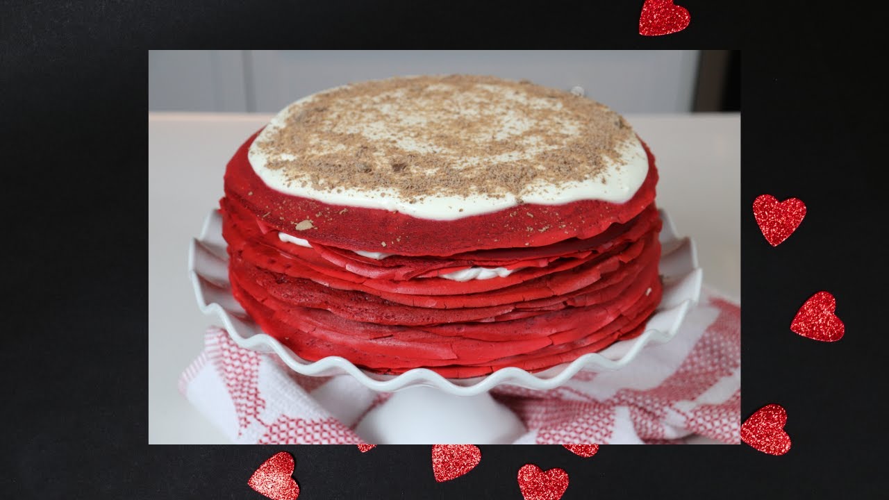 Red Velvet Crepe Cake
