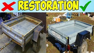 Restoration of a car trailer! Time laps video!