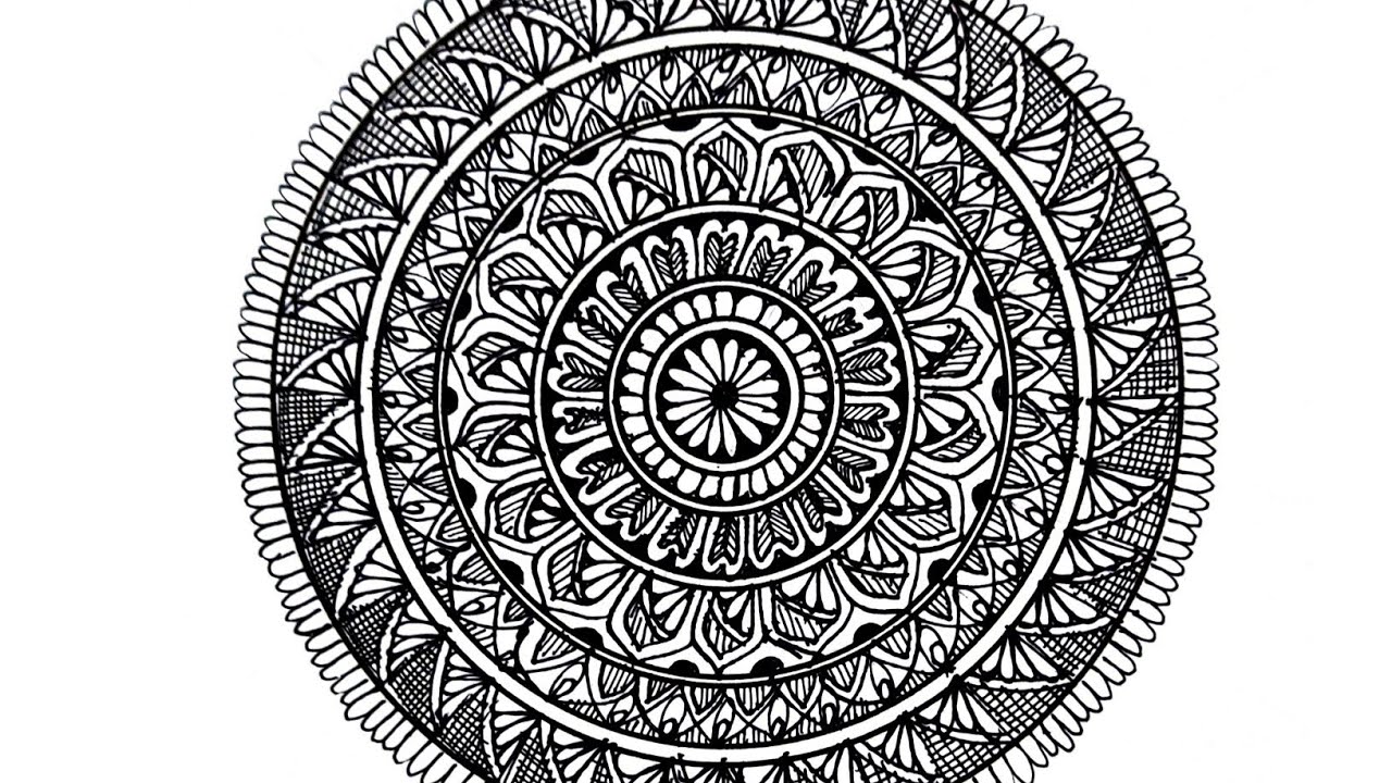 Easy Mandela Design | How To Draw Mandela |