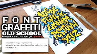 BEGINI NIH CARA MENGGAMBAR FONT KEREN - graffiti font tutorial #grafiti #huruf #font
