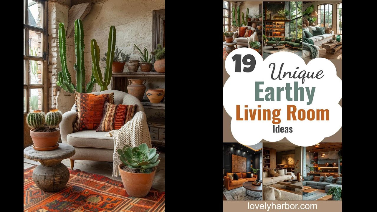 19 Unique Earthy Living Room Ideas for a Cozy Home Makeover - YouTube
