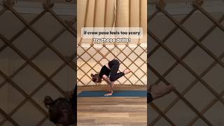 3 BEST drills for crow pose  🐦‍⬛🧘🏼‍♀️ #crowpose #yogatutorial #yogaskills #calisthenics