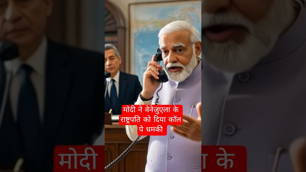 मोदी ने वेनेजुएला के राष्ट्रपति को काॅल पे दिया धमकी। 