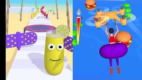 Twerk Race vs Juice Run 🍑🧃 | Funny Satisfying ASMR Gameplay | Android iOS Games