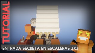 Tutorial Redstone - Entrada secreta en escaleras 3x3 / Minecraft 1.8+