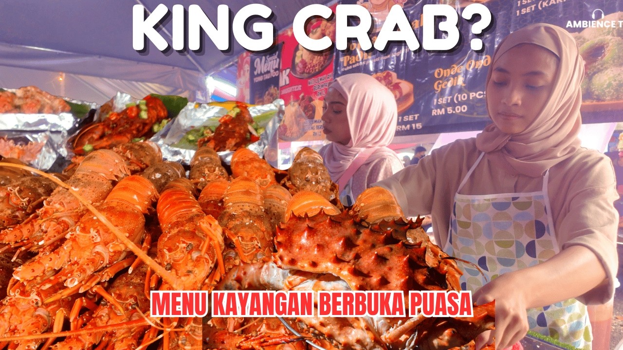 KING CRAB DI BAZAR RAMADHAN⁉️ Taman Suria Memang Penuh Kejutan Untuk Orang Johor & Singapura