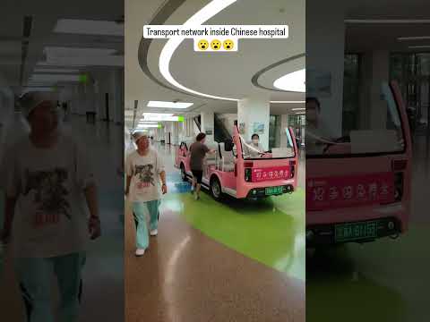 A Bus Inside A Hospital Interesting