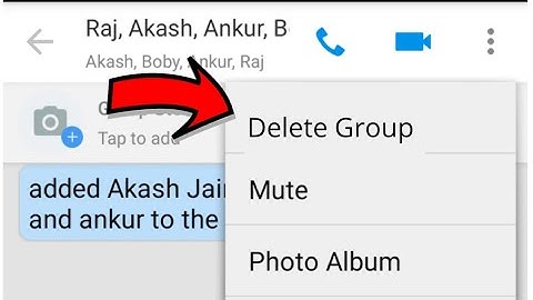 How to Delete/Remove Imo Group
