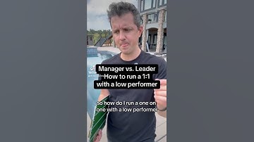 How to run a 1:1 with a low performer like a leader not a manager 🙌🏻🔥 #management #leadershipskills
