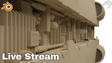 Blender - Live - Having a chat and Modeling a Scifi Ship