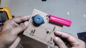 Laser alarm security system project |  Best Science Project | using LDR Sensor and BC547