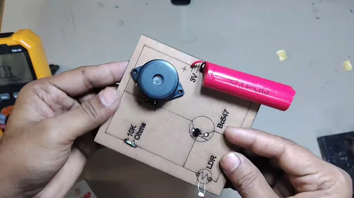 Laser alarm security system project |  Best Science Project | using LDR Sensor and BC547