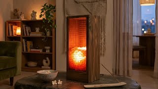 Fire effect wooden night light making