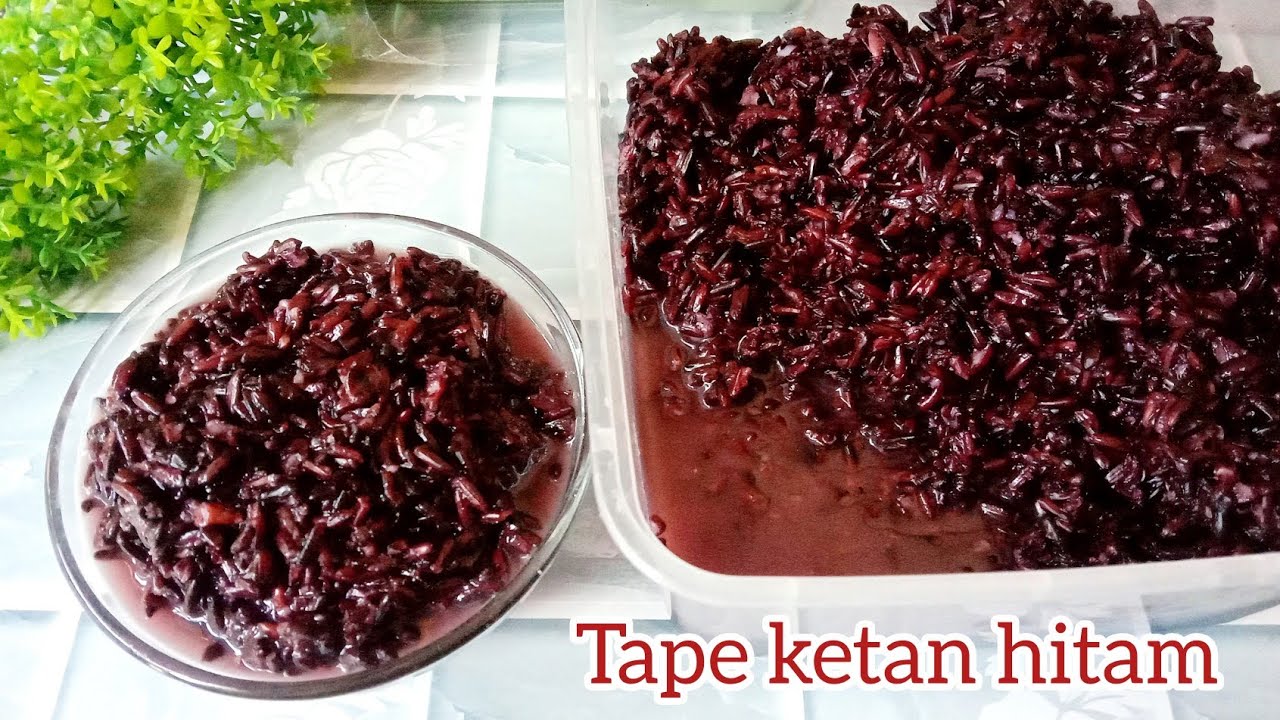 Begini Cara Membuat Tape Ketan Hitam Yang Manis Dan Berair YouTube