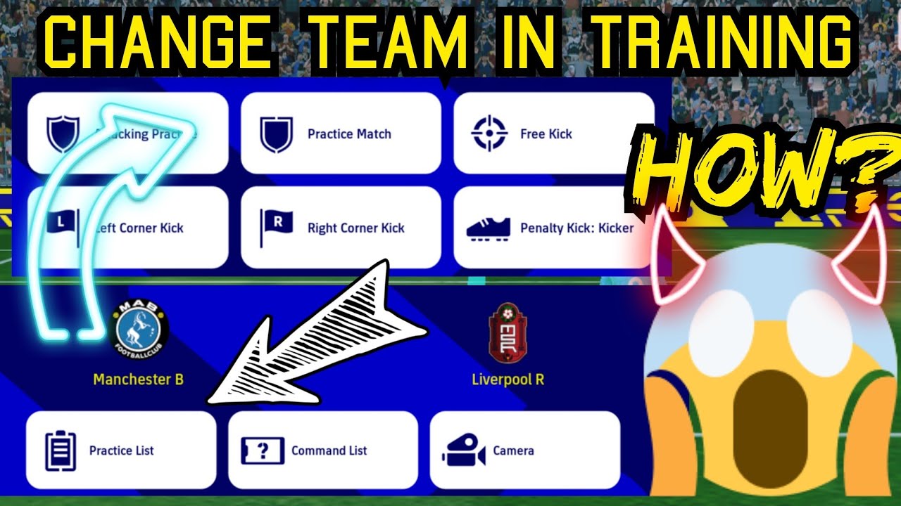 how-to-change-team-in-training-efootball-mobile-2023-youtube
