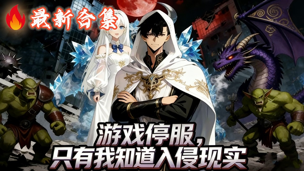 🔥《游戏停服只有我知道入侵现实》林晨重生预知游戏入侵现实，变卖家产囤资源、集神装孵朱鸟，组建团队守天月城，血月之下，他携伙伴燃烛火，打响热血守城战！#热血动画集