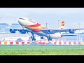 4k morning rush departures  plane spotting at amsterdam airport heavies only