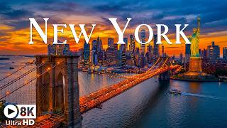New York 2026 8K | The City That Never Sleeps – Manhattan Skyline, Times Square & Epic Night Lights