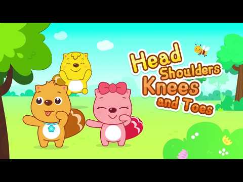英文儿歌 - Head Shoulders Knees and Toes—认识我的身体 | 卡通动画 | 学英语 | 最好的儿歌 | 贝瓦儿歌 | Beva Kids Song
