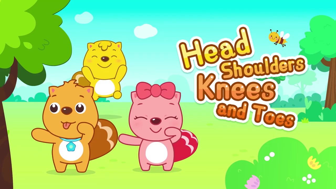 英文儿歌 - Head Shoulders Knees and Toes—认识我的身体 | 卡通动画 | 学英语 | 最好的儿歌 | 贝瓦儿歌 |  Beva Kids Song