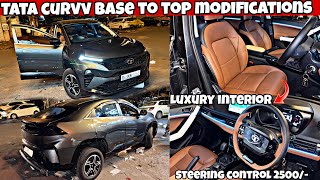 2026 Tata Curvv Modification ✅|| 50% off‼️on full base to top|| budget modification in Curvv||