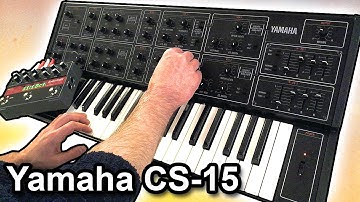 YAMAHA CS-15 synthesizer -- Ambient Chillout Music【SYNTH DEMO】