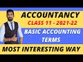 Basic accounting terms  accounts  class 11