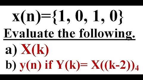 Circular Frequency Shift and DFT (Example 1)