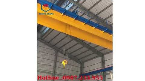 Cầu trục dầm đôi 5 tấn dùng Palang cáp điện Hyundai
