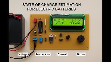 HVS-3361. State Of Charge Estimation for Electric Batteries.#PIC microcontroller#lcd #soc #thermal