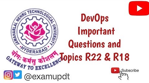 DevOps Important Topics & Important Questions 2025 | R18 | R22