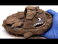 Extremely Satisfying ASMR Cleaning Muddy Shark Slippers