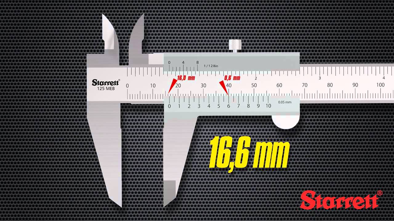 Paquímetro Universal Starrett Como Utilizar YouTube