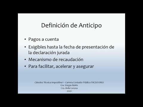 Video: Cómo Calcular Un Anticipo Sobre Las Ganancias