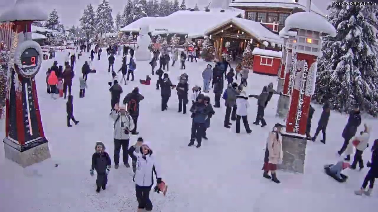 Finland - Santa Claus Village Timelapse 18.2.2026
