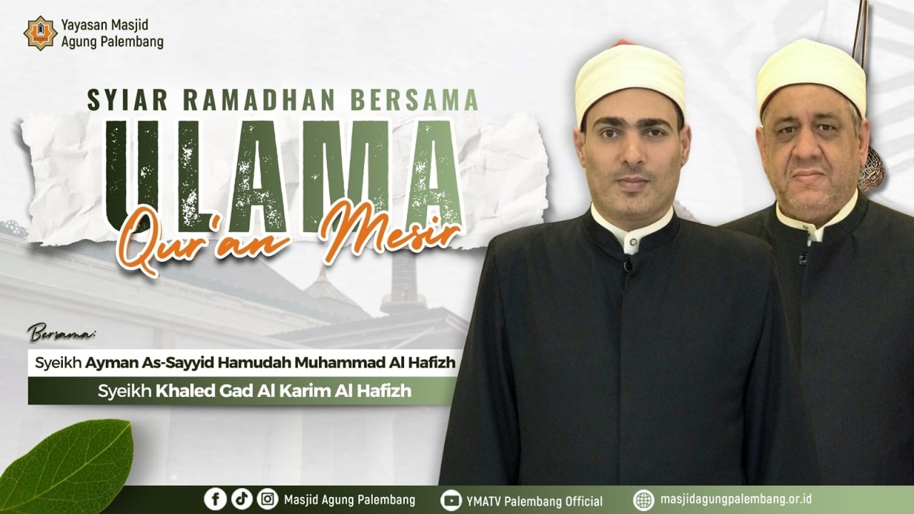 [LIVE] SYIAR RAMADHAN BERSAMA ULAMA QUR'AN MESIR