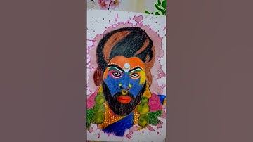 Allu Arjun pushpa 2 look drawing #alluarjun #pushpa #shorts #ytshorts