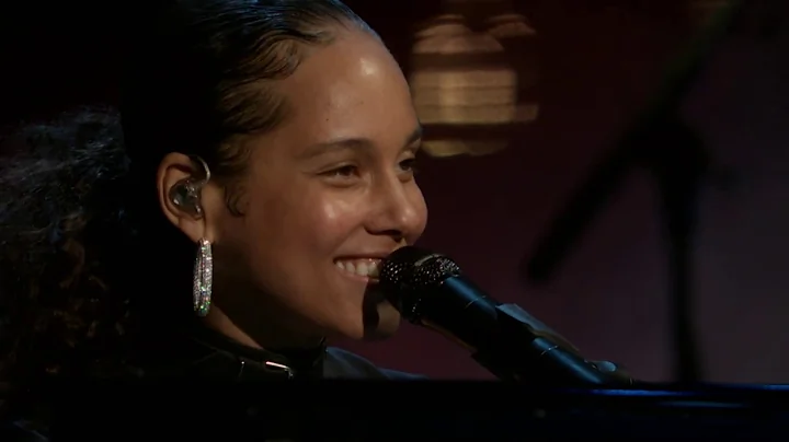 Alicia Keys performs Tupac Shakur medley at the 20...