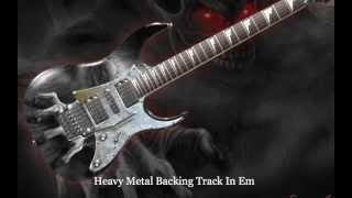 Video thumbnail of "Heavy Metal Backing Track In E Minor"
