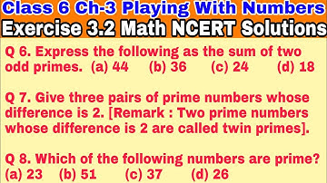 Class 6 Ex 3.2 Q 6 | Q 7 | Q 8 | Playing with Numbers |Chapter 3 | Exercise 3.2|Math NCERT Solutions