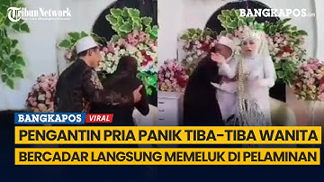 Pengantin Pria Panik Tiba-tiba Wanita Bercadar Langsung Memeluk di Pelaminan