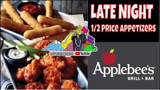 Applebee’s Late Night Half Price Appetizers