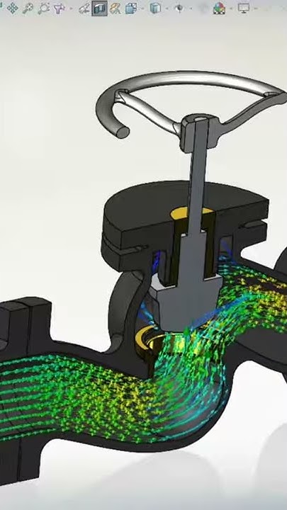 Water Flow Simulation | Solidworks | Mechanical | #Shorts | # ...