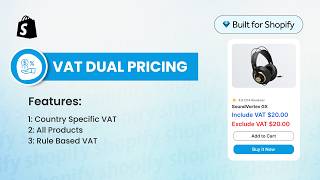 Shopify VAT Dual Pricing App – Display Prices Including & Excluding VAT on Store - Extendons Apps screenshot 5