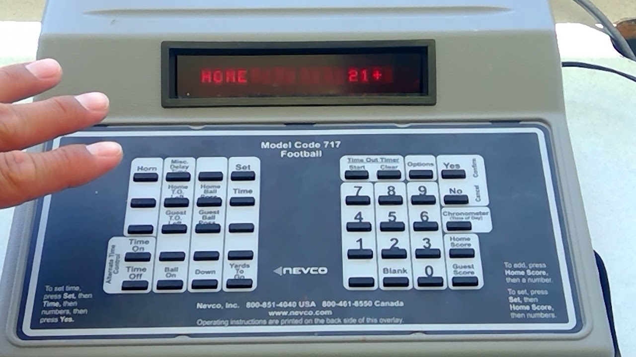 Scoreboard Clock Manual