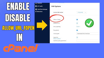 Hoe u Allow Url Fopen in Cpanel in- of uitschakelt | Allow_url_fopen