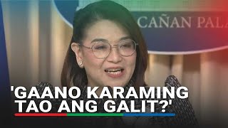 Palasyo Sinagot Ang Sinabi Ni Sara Duterte Na galit Ang Publiko Sa Nangyari Sa Ama