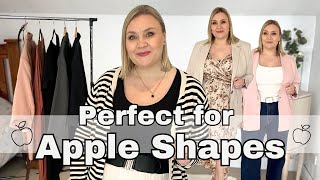 5 perfect outfits for apple shapes | plus size outfit inspiration by Im just me - Marleen 46,370 views 1 month ago 9 minutes, 44 seconds