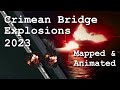 Crimean Bridge Explosions 2023 - Animated Analysis